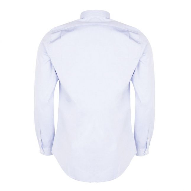 Mens Blue Tailored Fit L/s Shirt