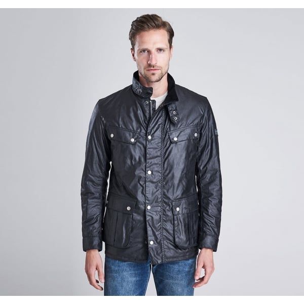 Mens Black Duke Waxed Jacket