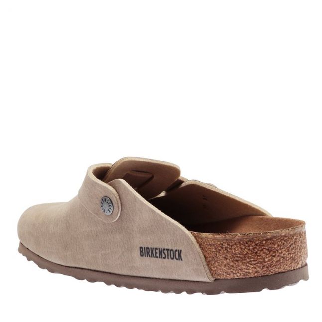 Mens Grey Taupe Boston Desert Dust Vegan Clogs