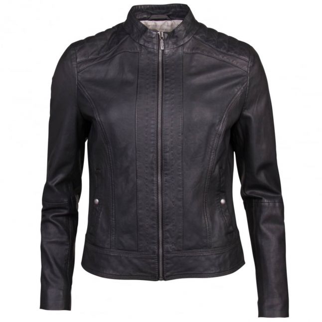 Casual Womens Black Jannabelle3 Leather Jacket