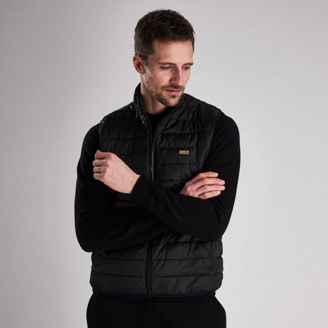 Mens Black Impeller Quilted Gilet