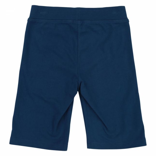 Boys Blue/White Branded Polo & Sweat Shorts Set