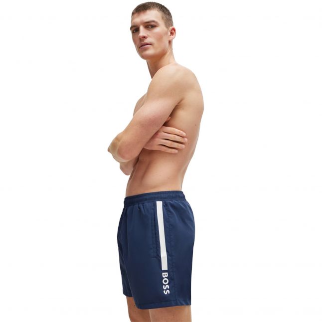 Mens Navy Dolphin Swim Shorts