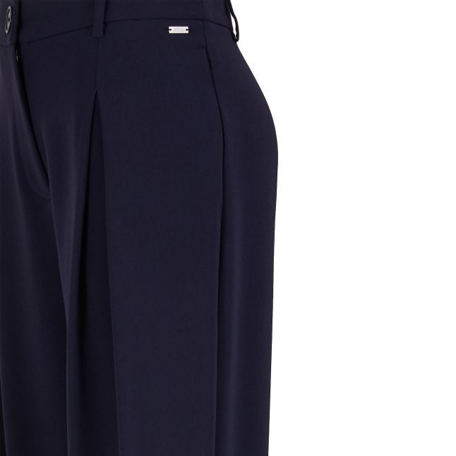 Womens Navy Tailored Trousers