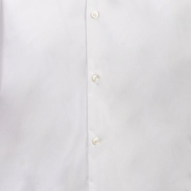 Mens White Kenno Slim Fit L/s Shirt