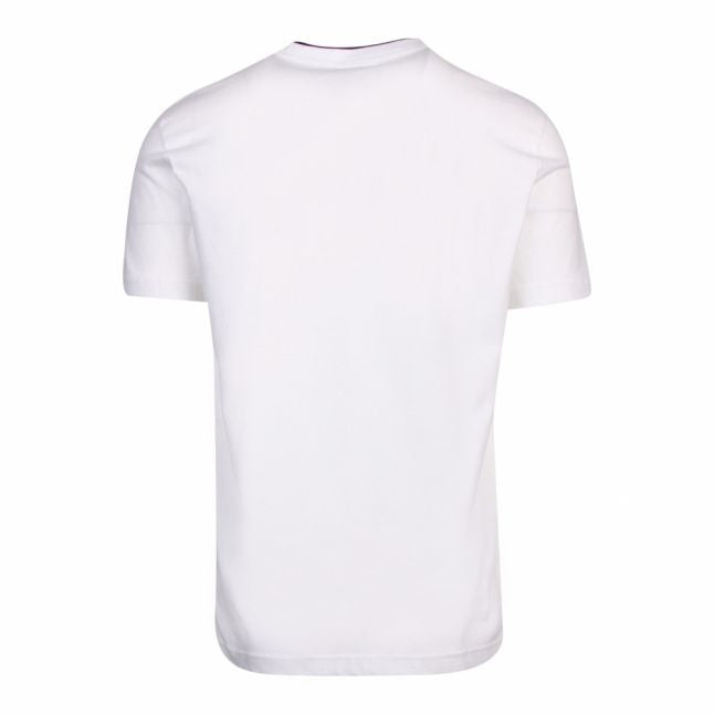 Mens White Carbon Brush Logo S/s T Shirt