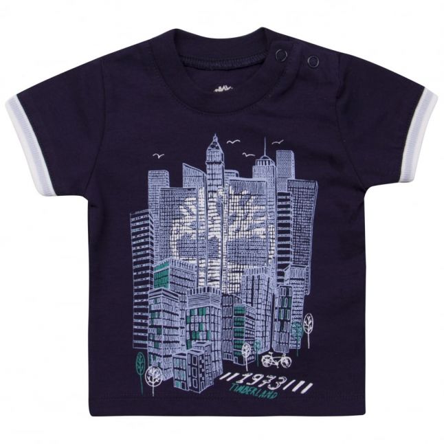 Baby Blue Indigo City Tree S/s T Shirt