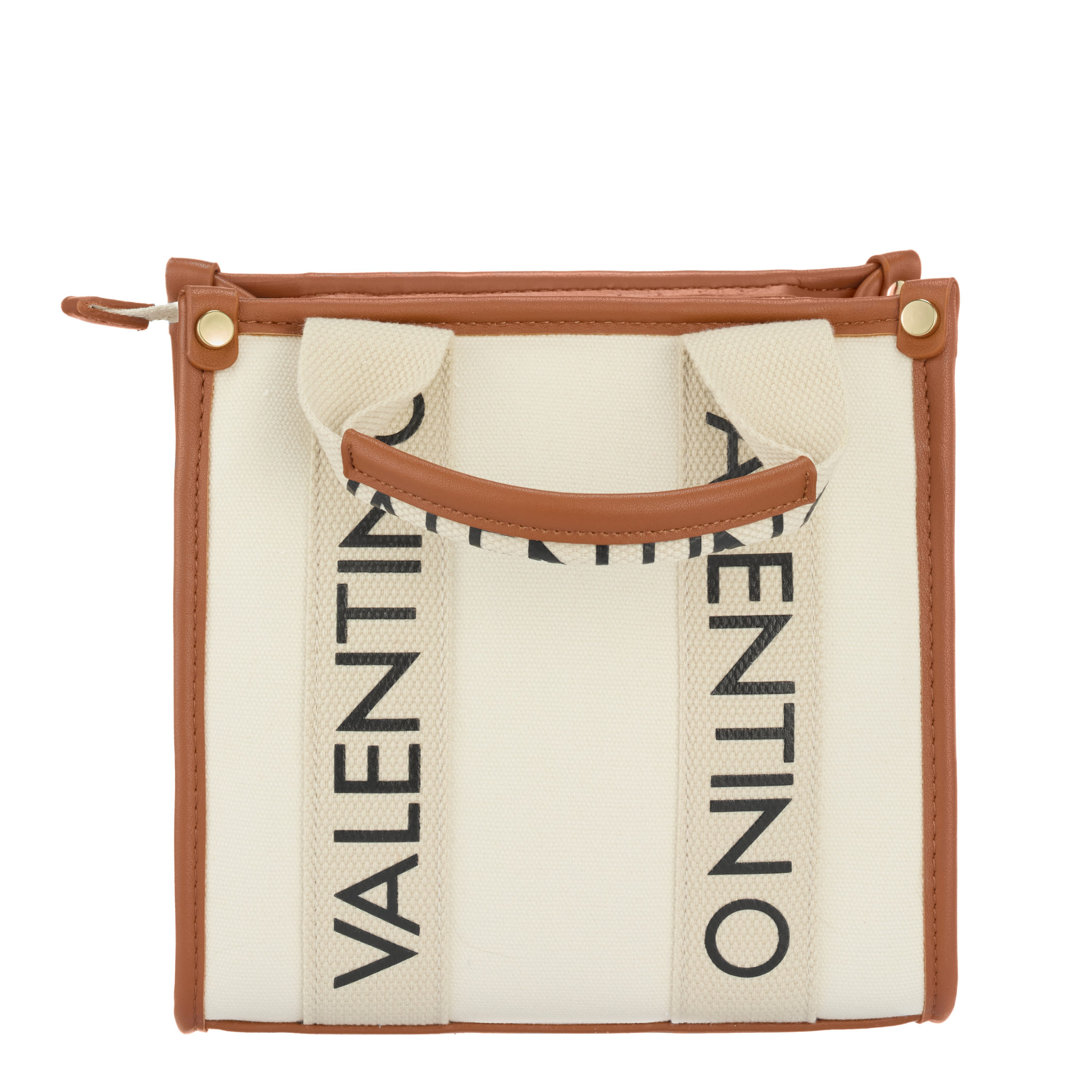 Womens Valentino Natural/Brown Candle Mini Tote Crossbody Bag