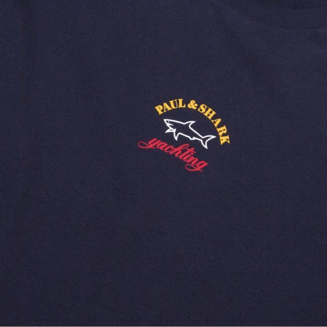 Mens Navy Small Chest Logo Custom Fit S/s T Shirt