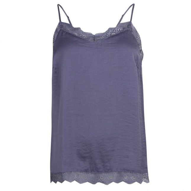 Womens Blue Vicava Lace Cami Top