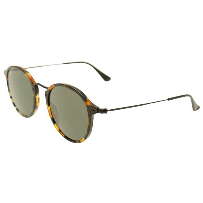 Spot Black Havana RB2447 Round Fleck Sunglasses