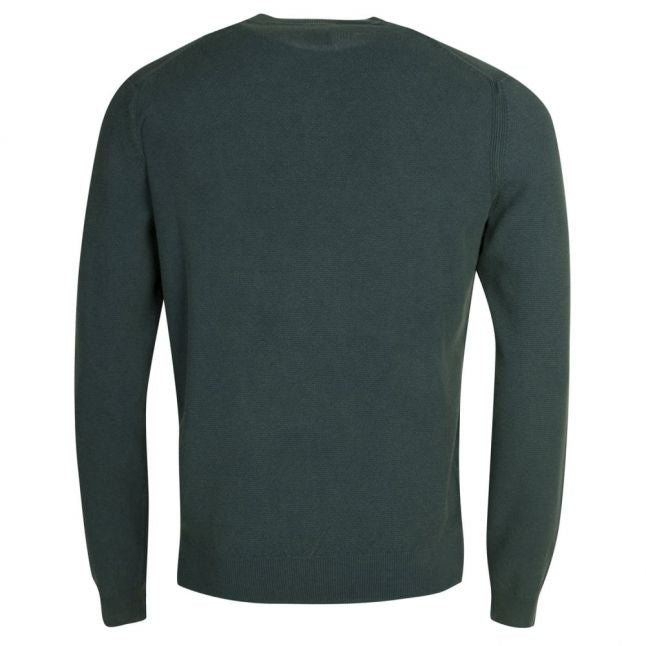 Casual Mens Dark Green Kalassy Crew Neck Knitted Top