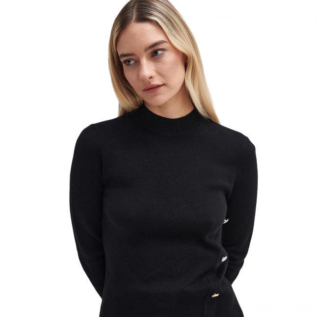 Womens Black Callie Knitted Jumper