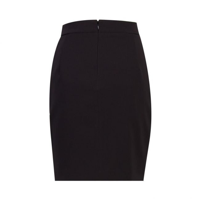 Womens Black Branded Tape Skirt