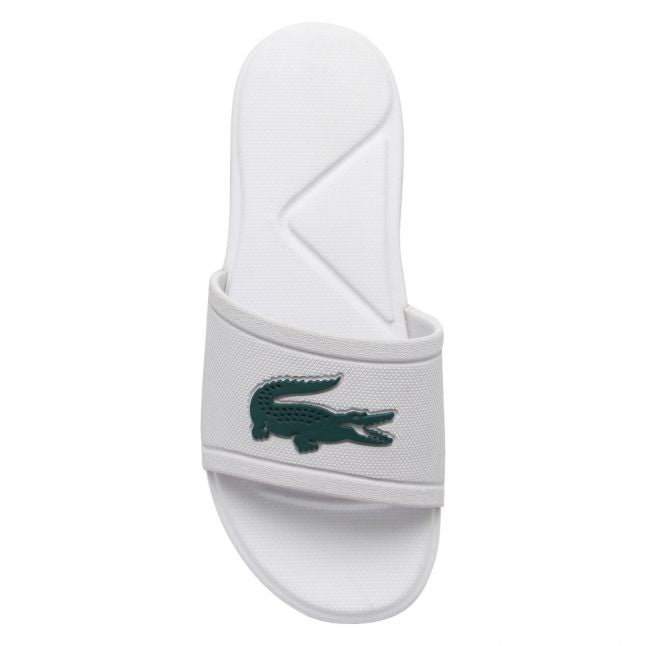 Child White/Green L.30 Croc Slides (10-1)