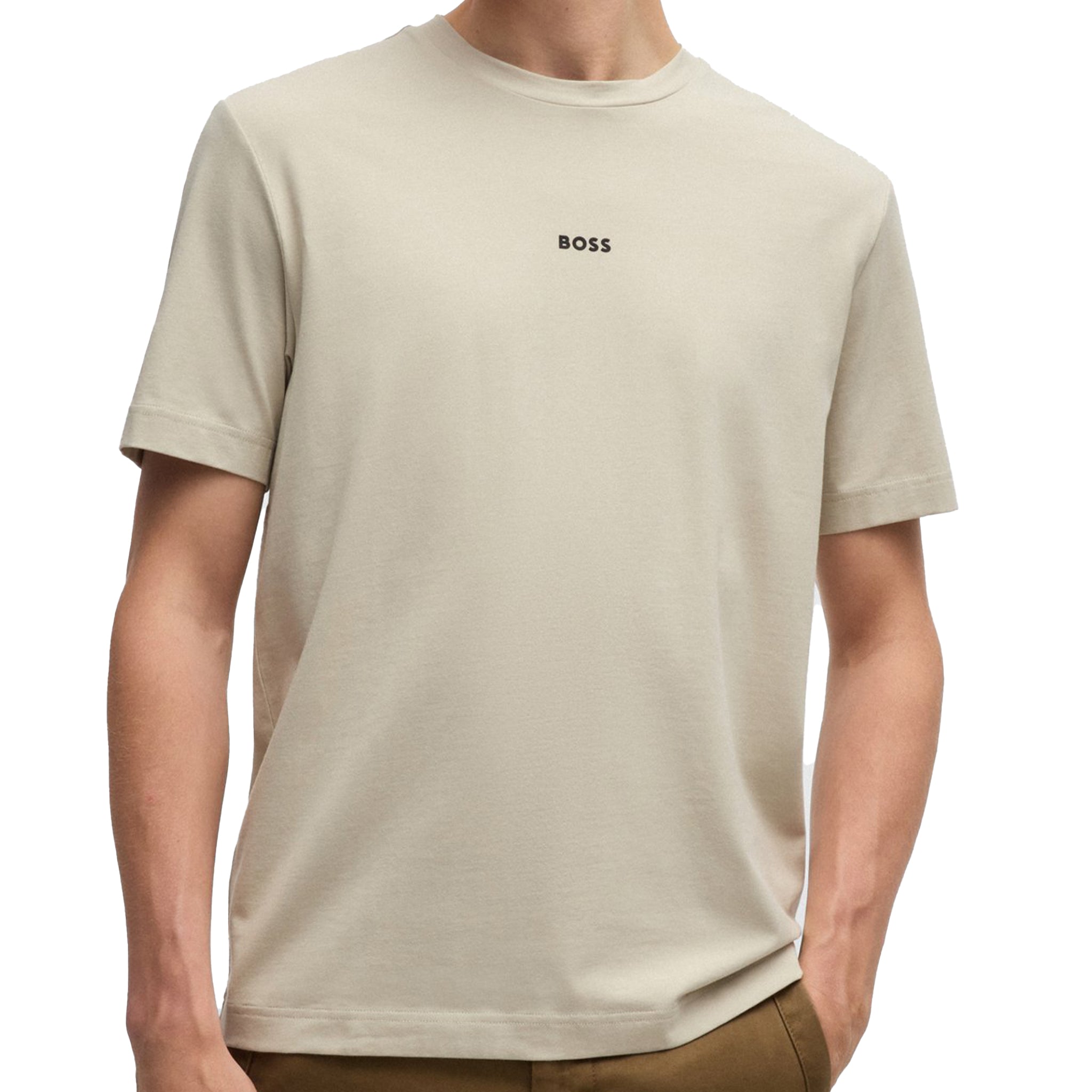 Mens BOSS Light Beige Tchup S/s T Shirt