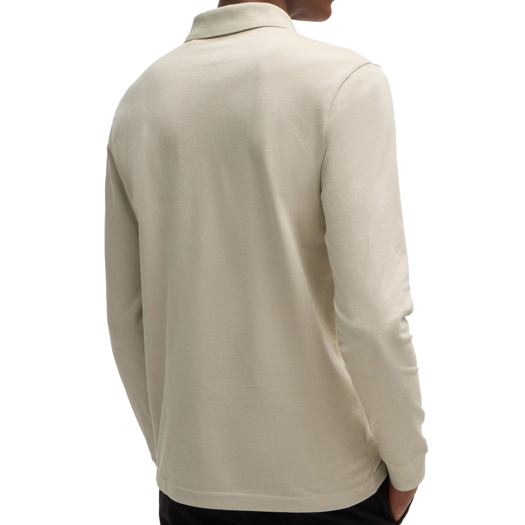 Mens BOSS Light Beige Passerby L/s Polo Shirt