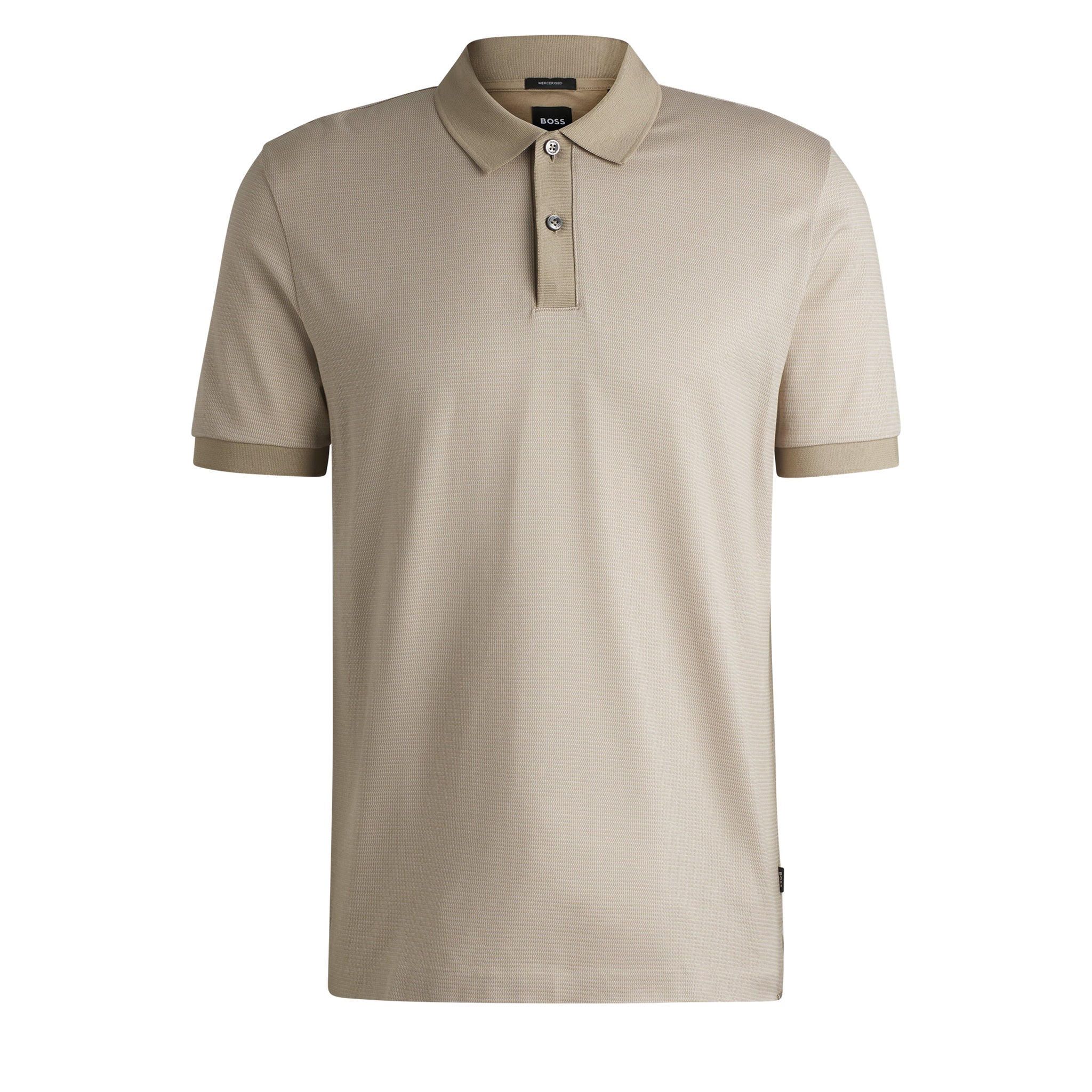 Mens BOSS Light Beige H-Parlay S/s Polo Shirt