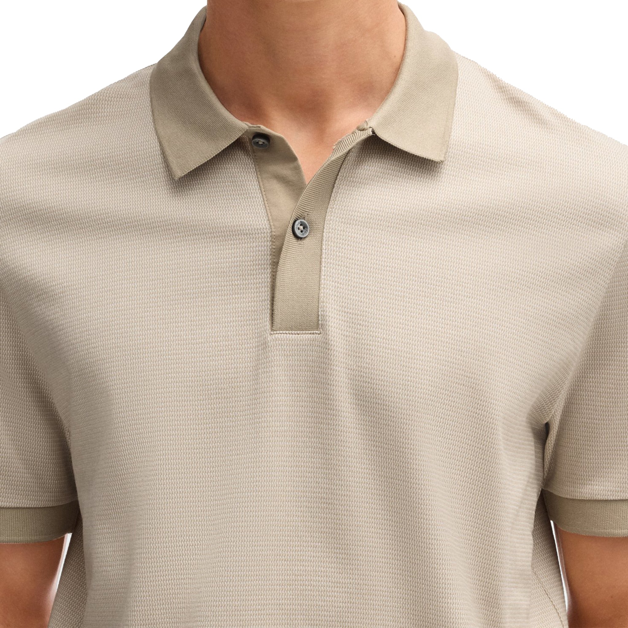 Mens BOSS Light Beige H-Parlay S/s Polo Shirt