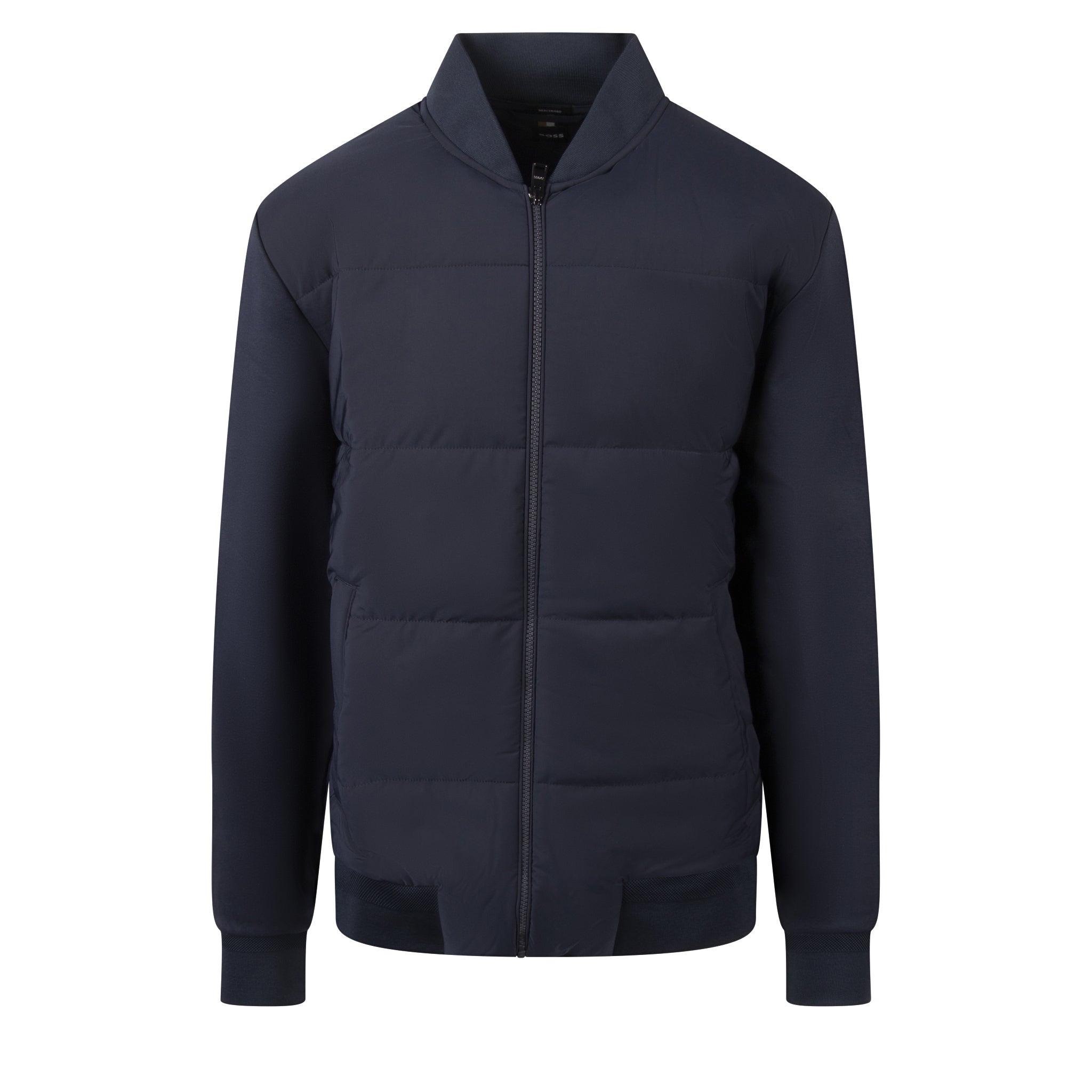 Mens BOSS Dark Blue H-Skiles Hybrid Sweat Jacket