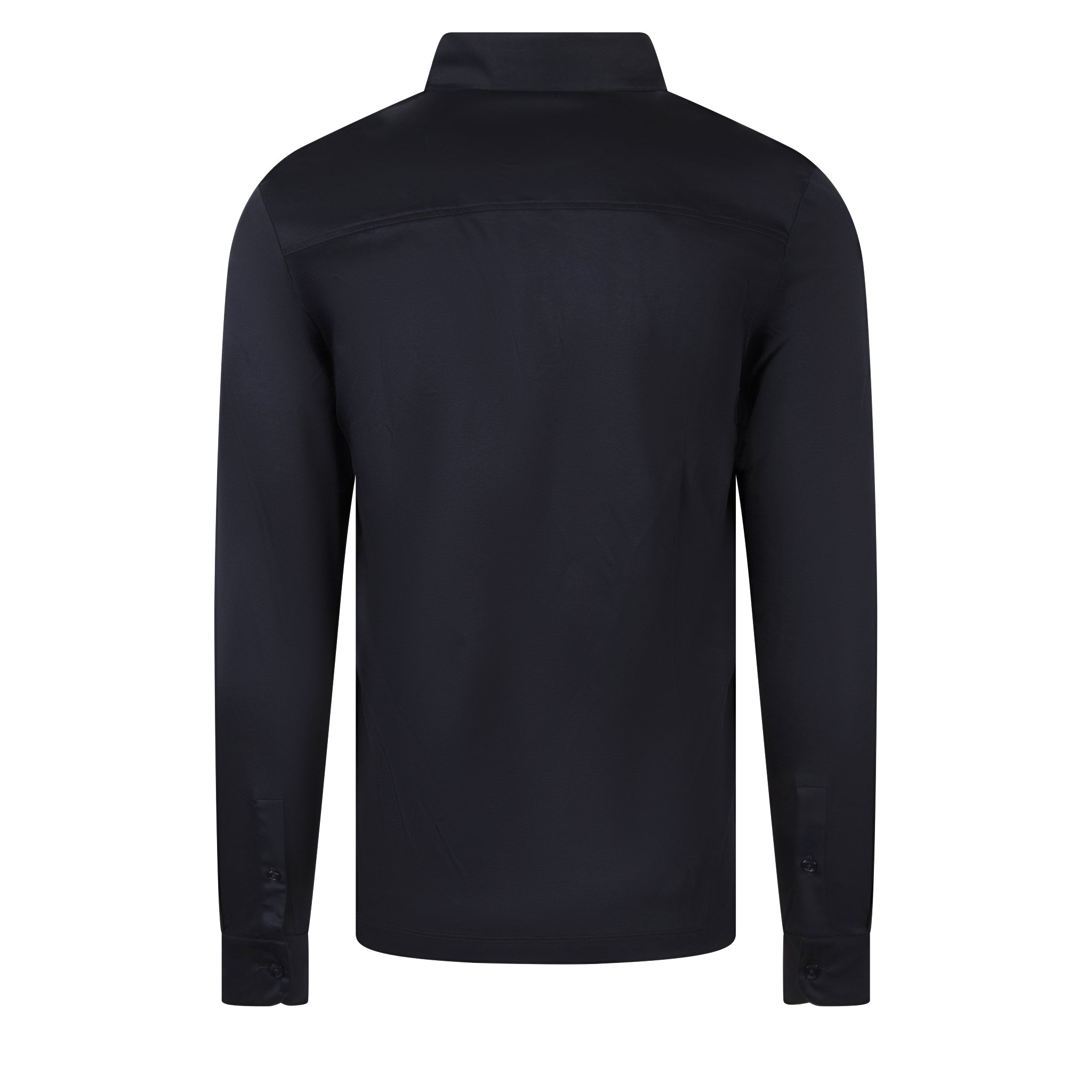 Mens BOSS Dark Blue H-Pleins L/s Polo Shirt