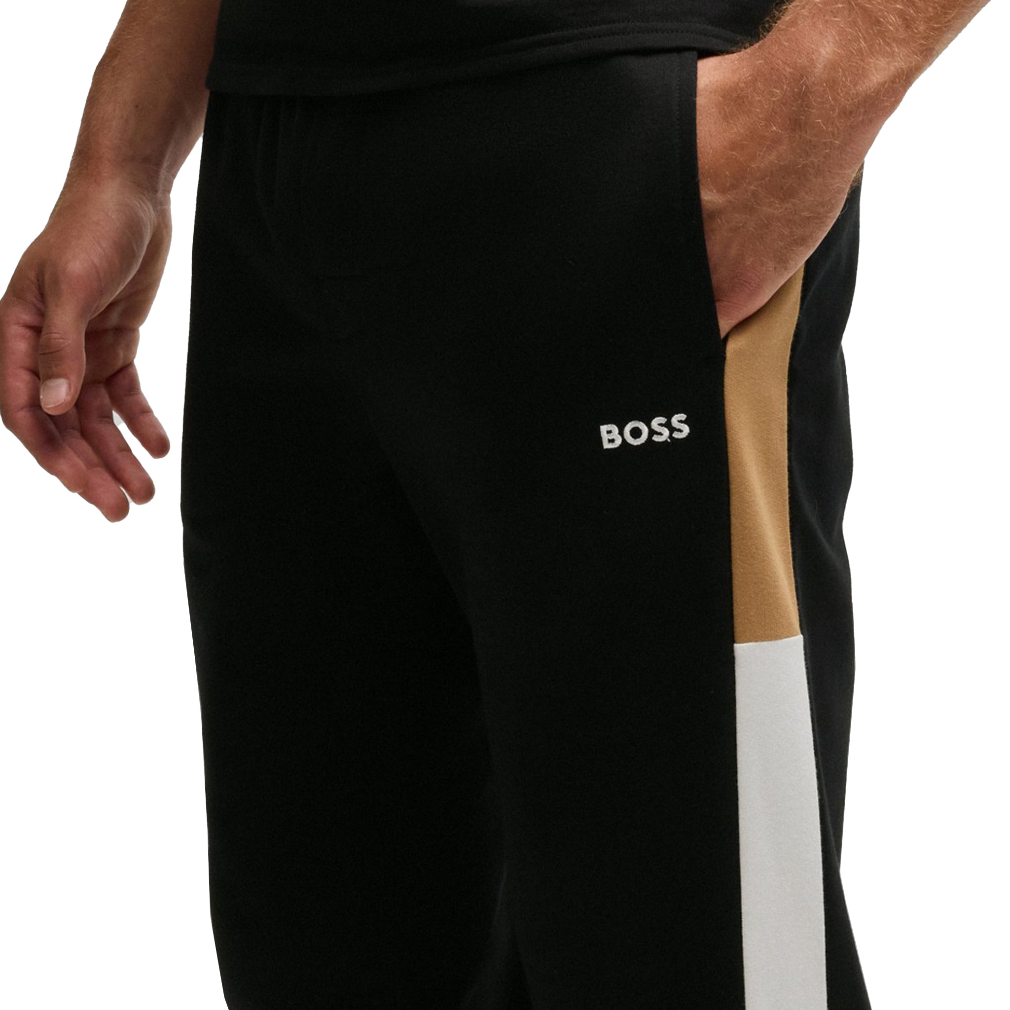 Mens BOSS Black Iconic Pants Lounge Pants