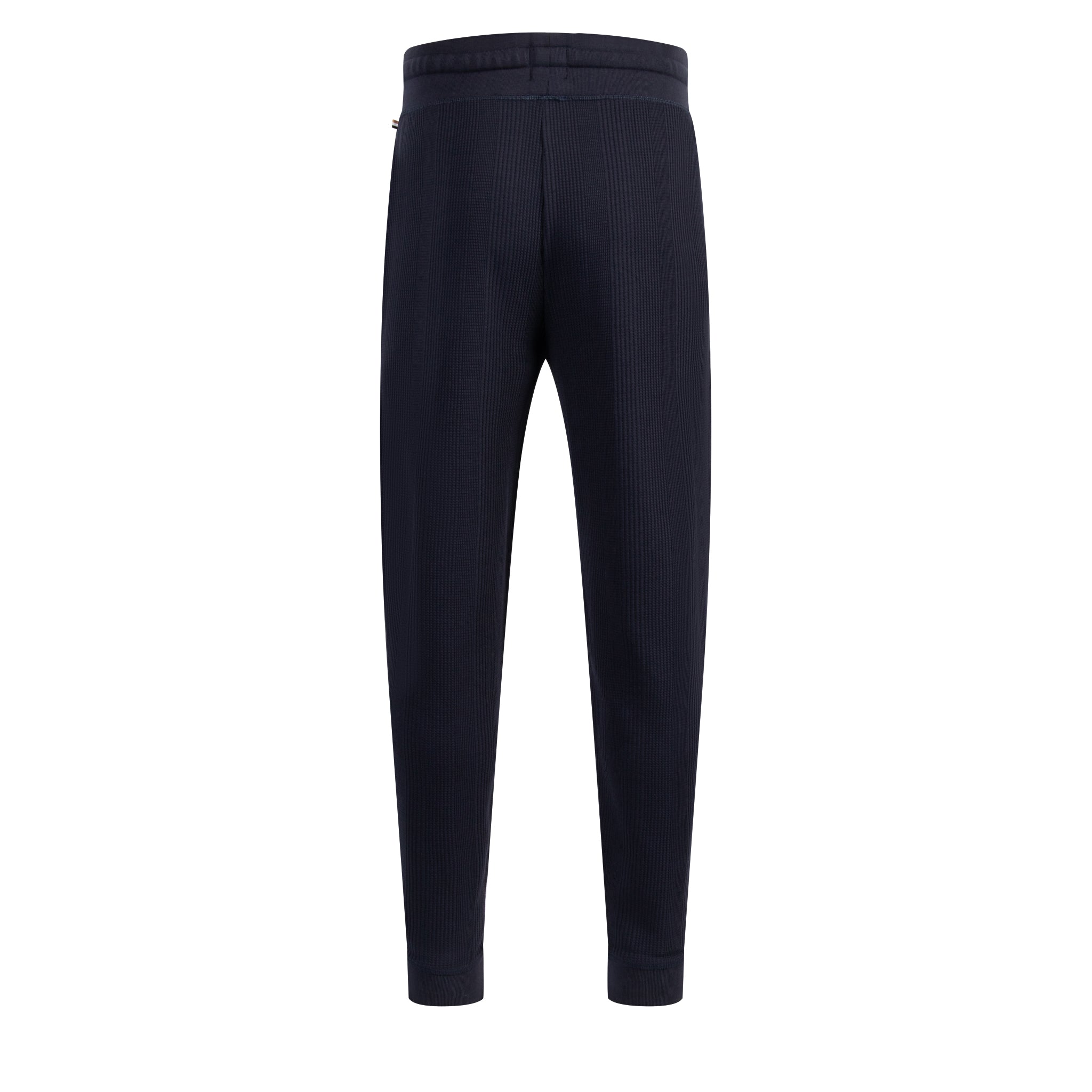 Mens BOSS Dark Blue Structure Lounge Pants