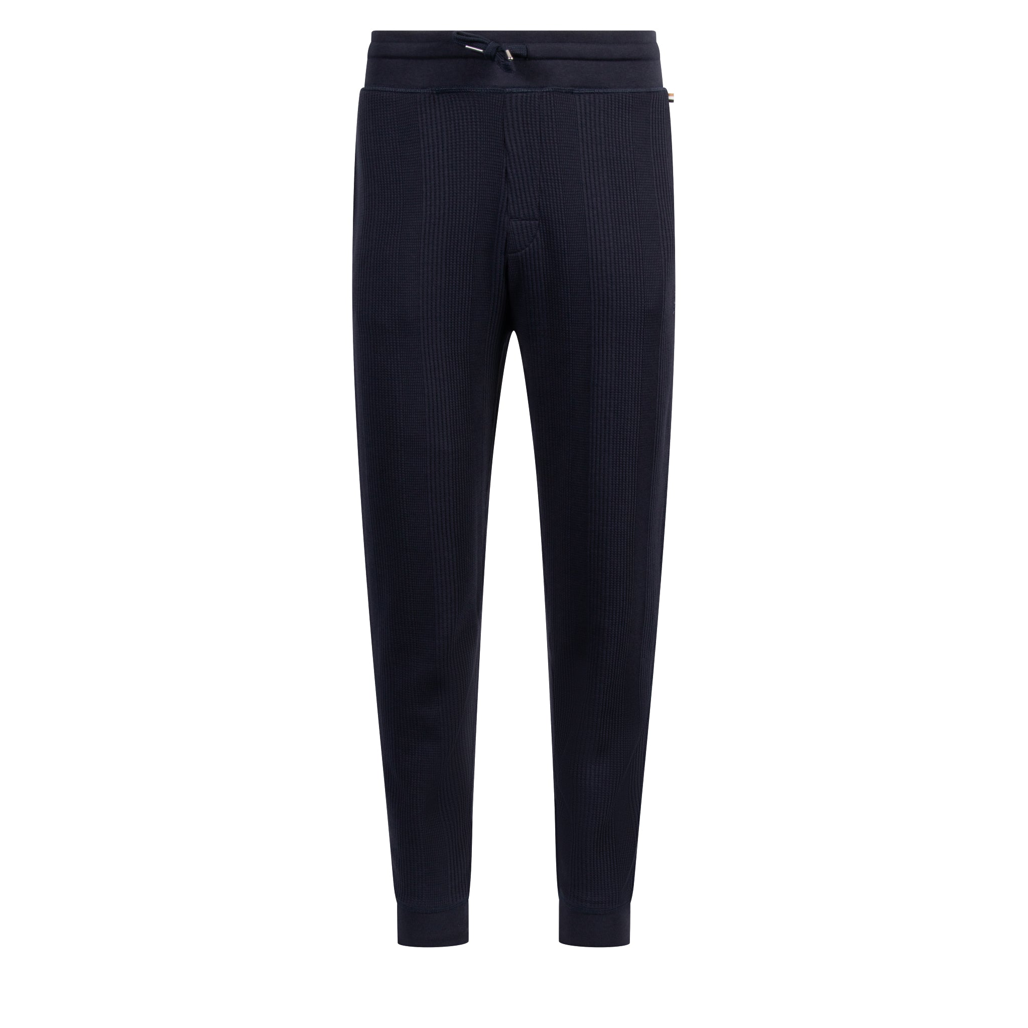 Mens BOSS Dark Blue Structure Lounge Pants