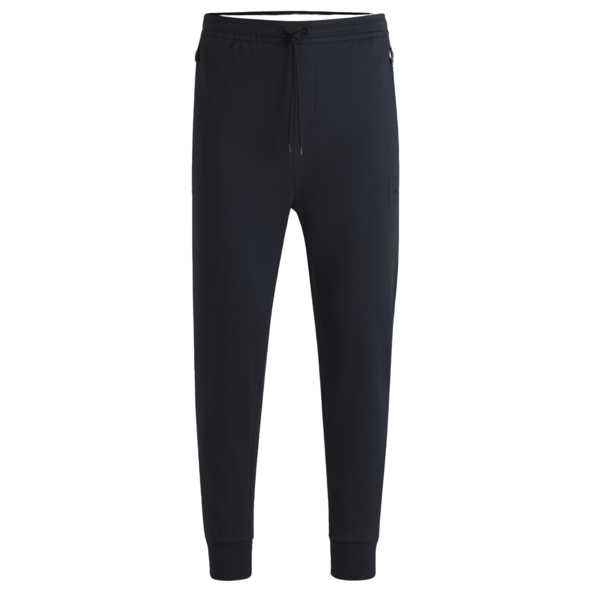 Mens BOSS Dark Blue Hadiko Rib Sweat Pants