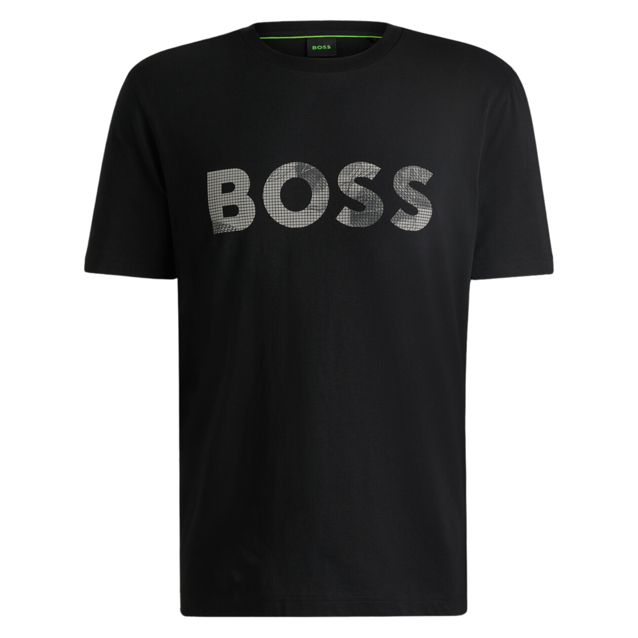 Mens BOSS Black Tee Logo Glamping S/s T Shirt