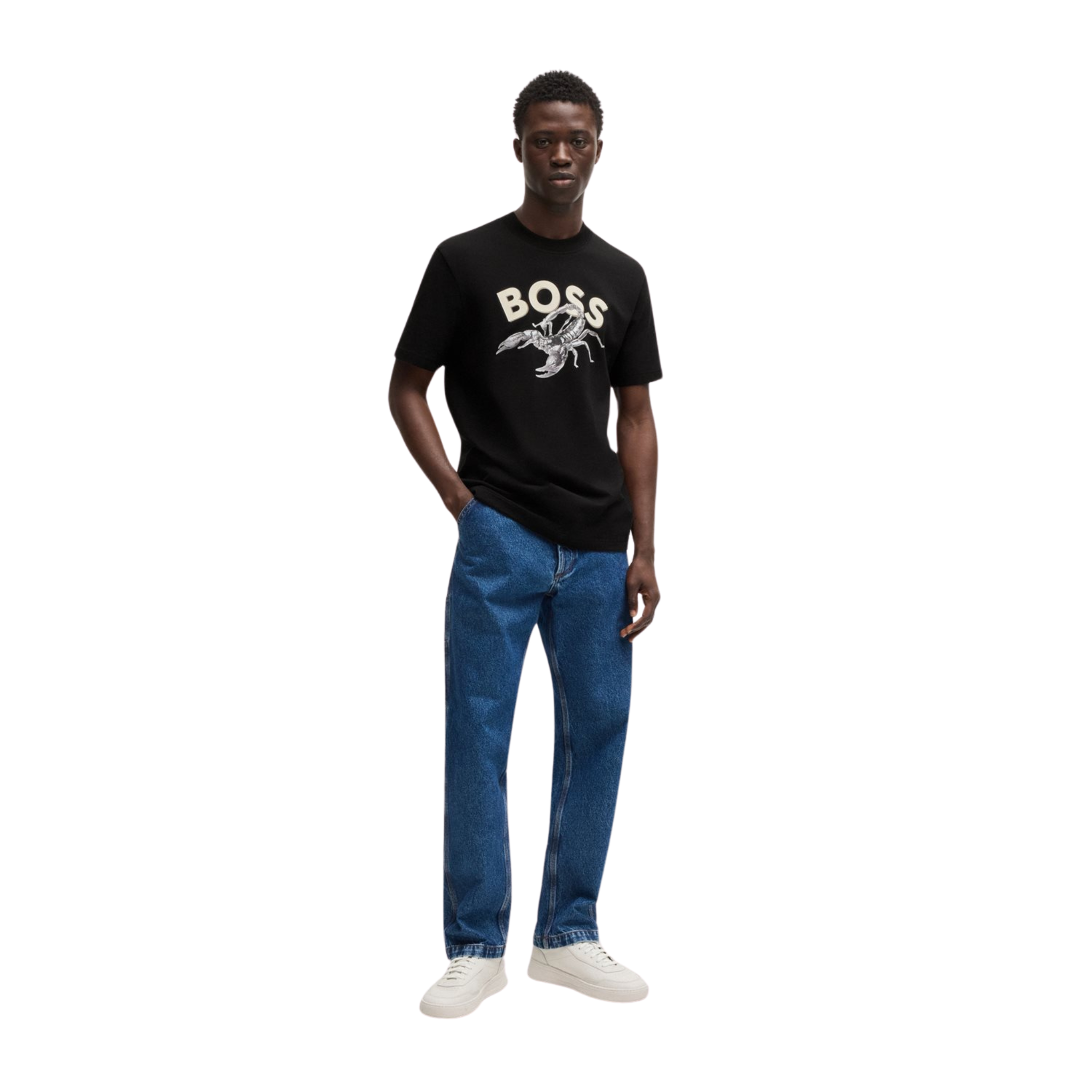 Mens BOSS Black Te_Bossfish S/s T Shirt