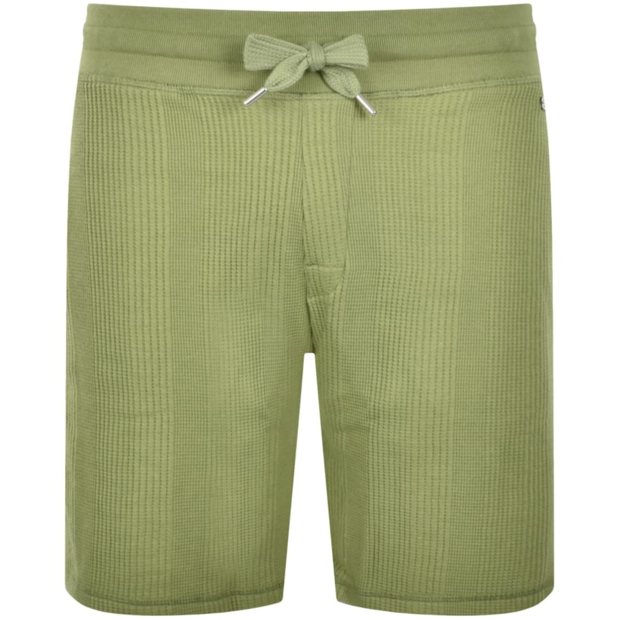 Mens BOSS Medium Green Structure Lounge Shorts