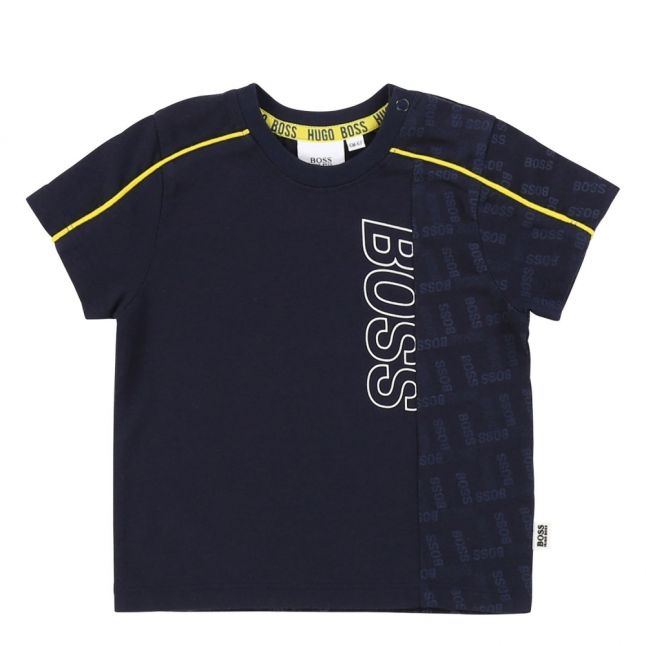 Toddler Navy Tonal Logo Detail S/s T Shirt