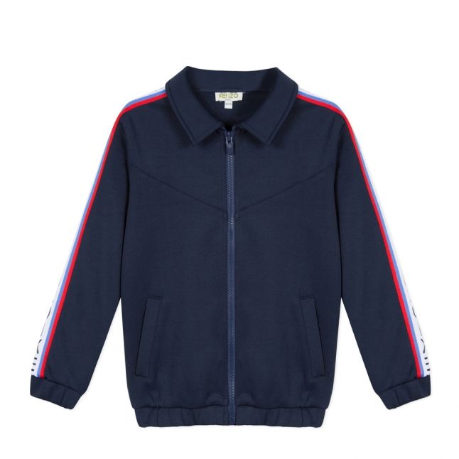 Junior Boys Navy Garisson Tape Sweat Jacket