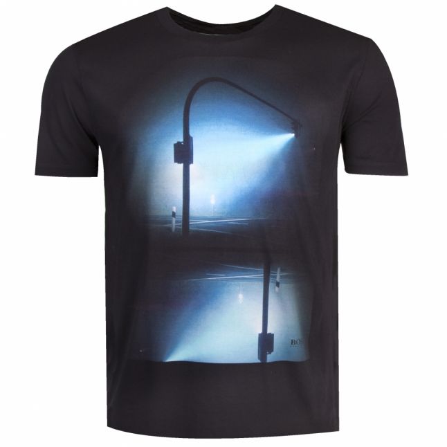 Casual Mens Black Tnight S/s T Shirt