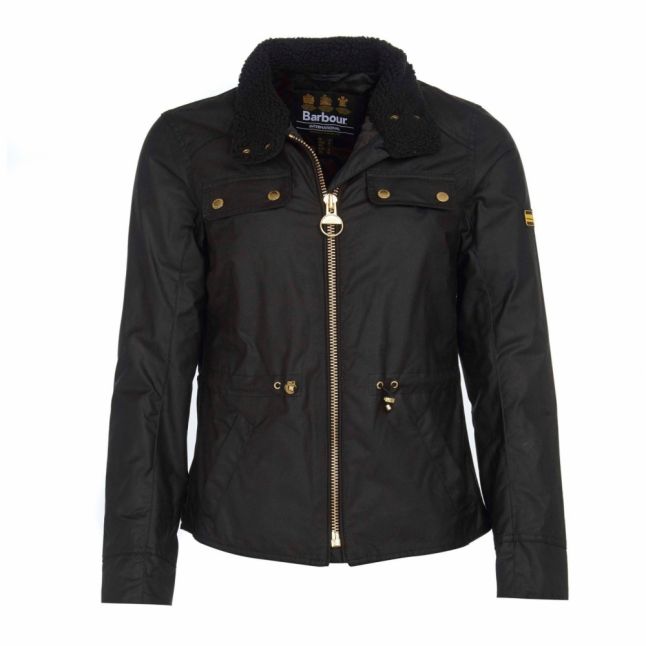 Womens Black Trial Waxed Jacket