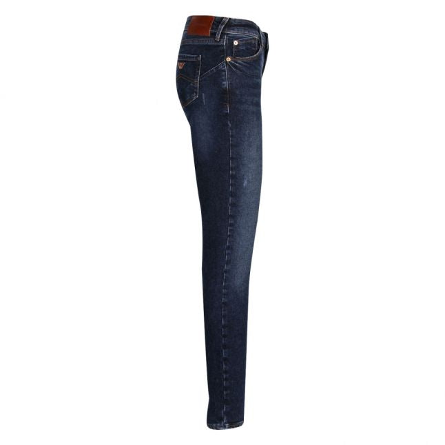 Womens Blue J23 Mid Rise Push Up Skinny Jeans