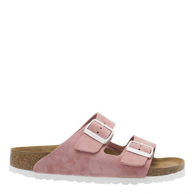 Womens Rose Suede Arizona Slide Sandals