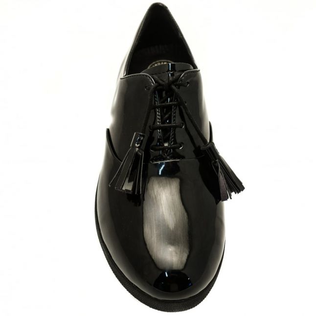 Womens All Black Patent Tassel Superoxford™