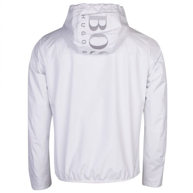 Athleisure Mens White Jeltech Hooded Jacket