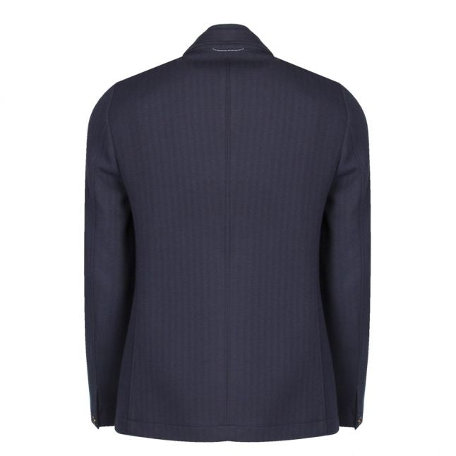 Mens Navy Toastie Herringbone Jacket