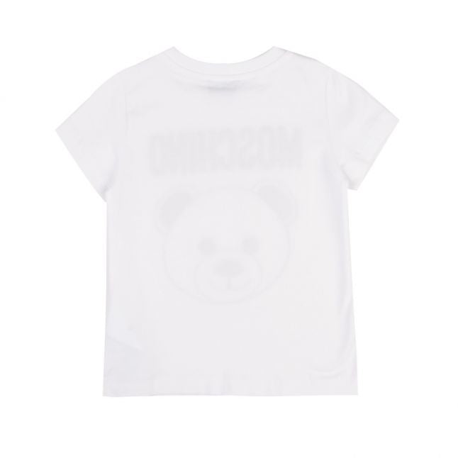 Boys Optical White Embroidered Toy S/s T Shirt