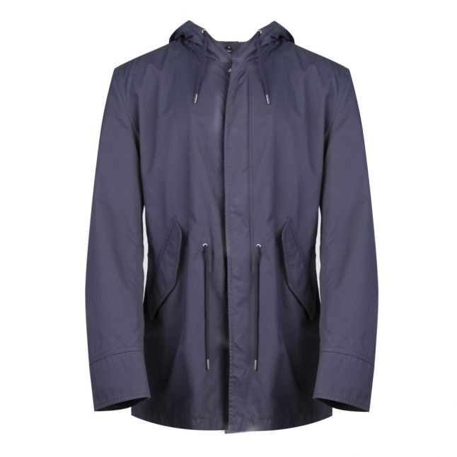 Mens Navy Okian-W Hooded Jacket