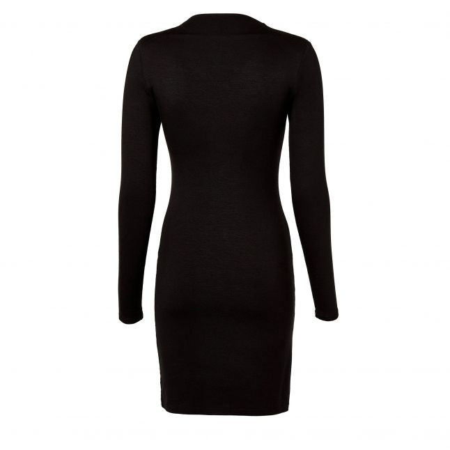 Womens Black Harper Long Sleeve Mini Dress