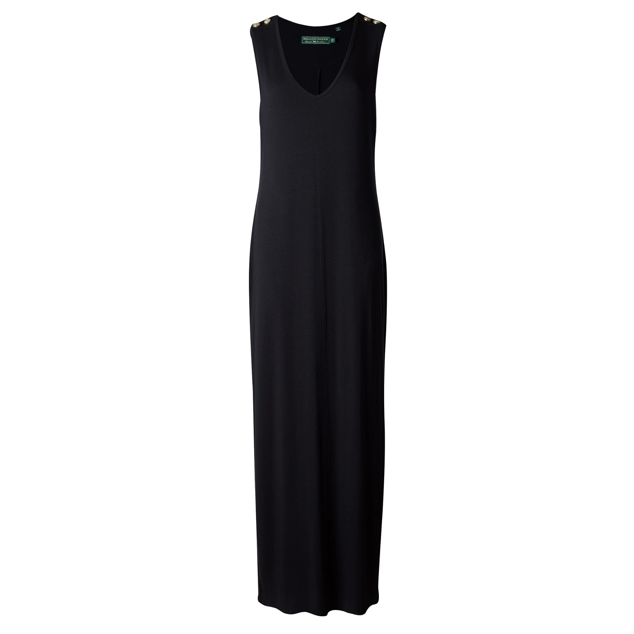 Womens Holland Cooper Black Jersey V-Neck Dress