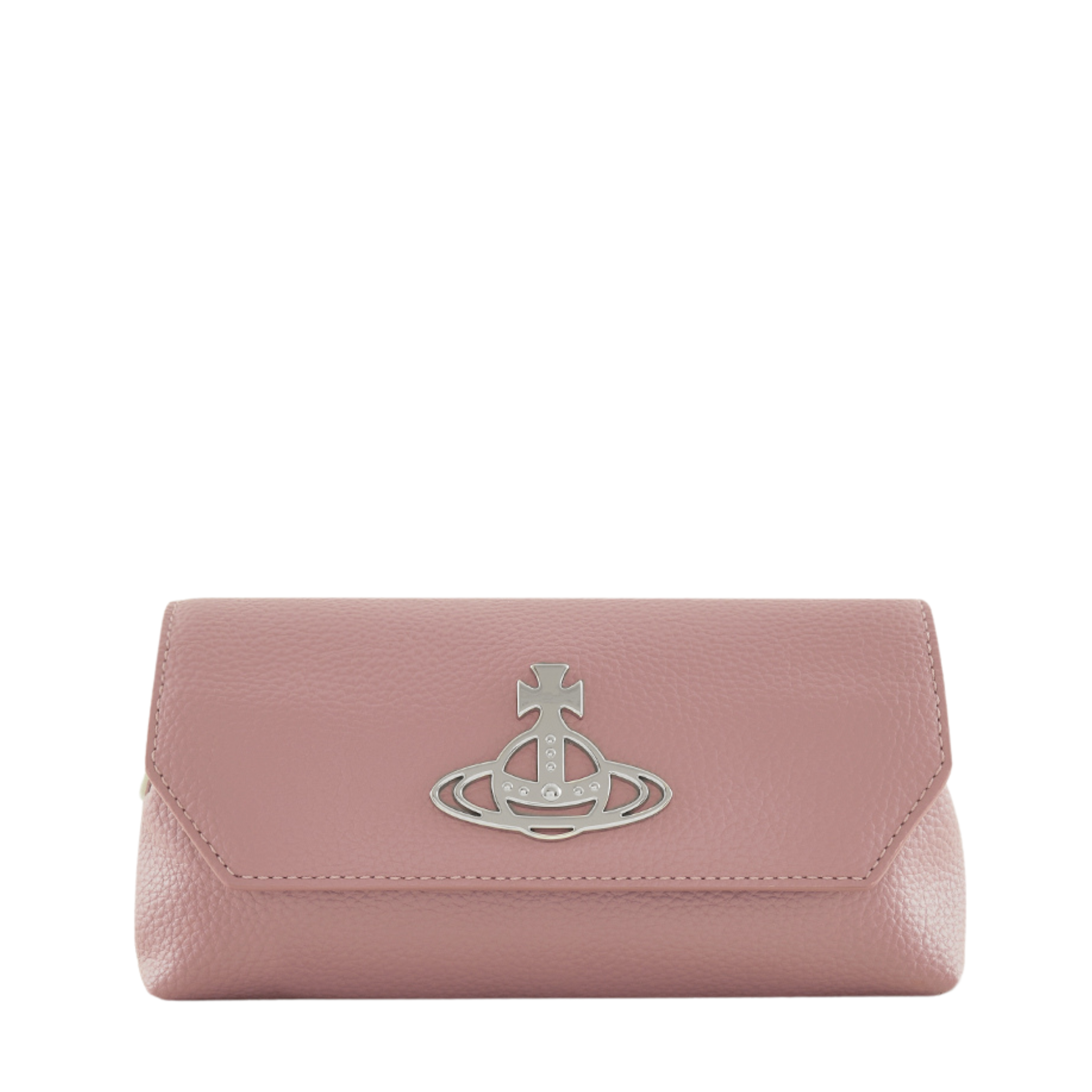 Womens Vivienne Westwood Pink PU Grain Mini Pouch with Chain