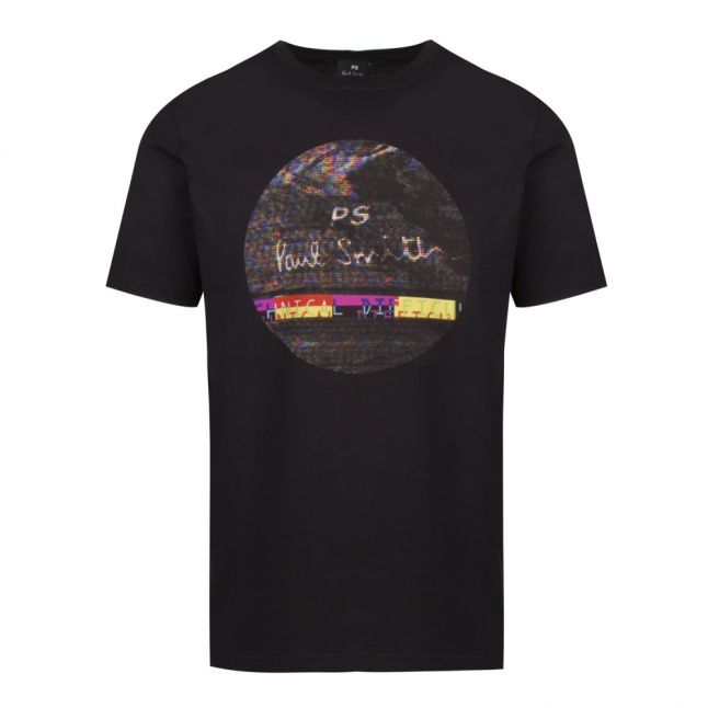 Mens Black Interference Regular Fit S/s T Shirt