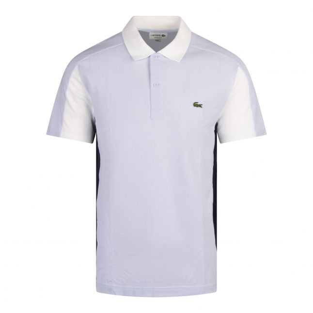 Mens Phoenix Blue/Flour Colourblock S/s Polo Shirt