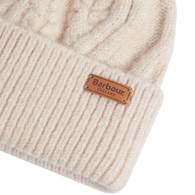 Womens Barbour Eggshell Elsdon Beanie