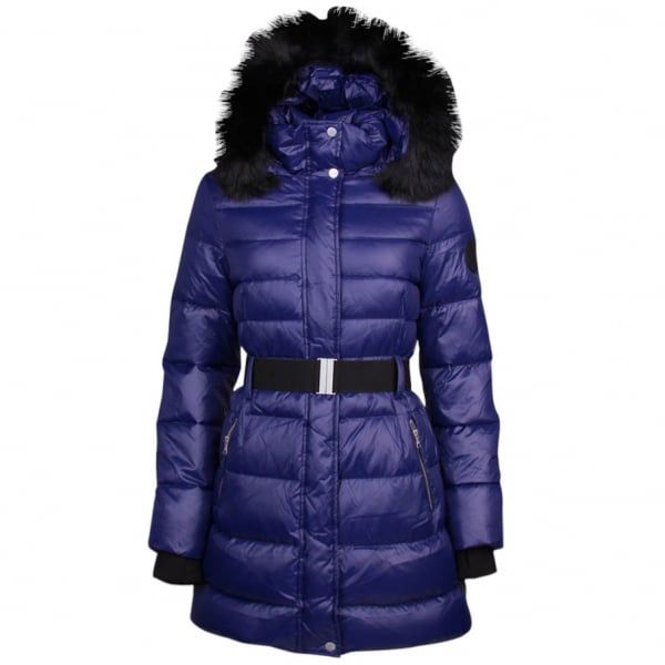 Womens Nocturn Belted Down Jacket